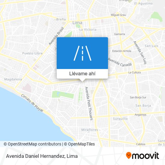 Mapa de Avenida Daniel Hernandez