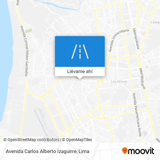 Mapa de Avenida Carlos Alberto Izaguirre