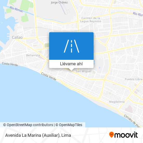 Mapa de Avenida La Marina (Auxiliar)