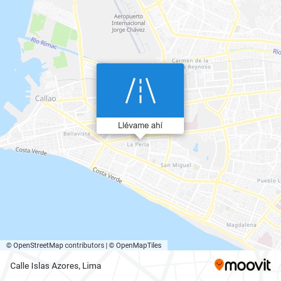 Mapa de Calle Islas Azores