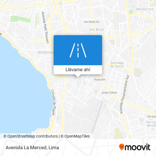 Mapa de Avenida La Merced