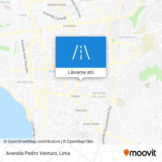 Mapa de Avenida Pedro Venturo