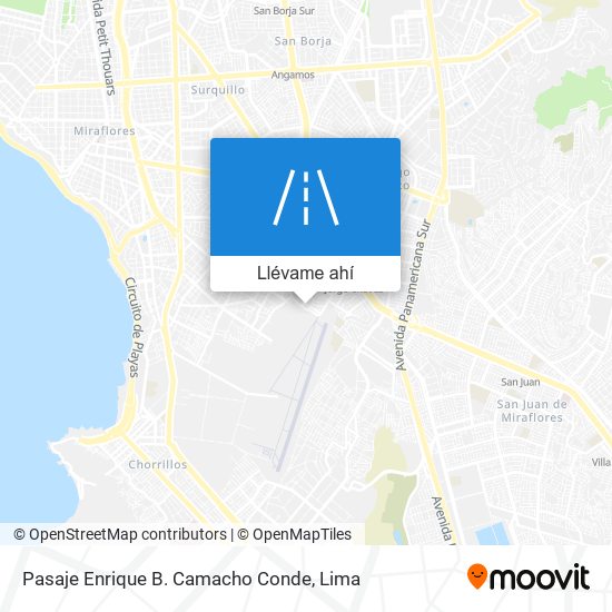 Mapa de Pasaje Enrique B. Camacho Conde