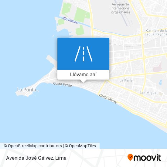 Mapa de Avenida José Gálvez