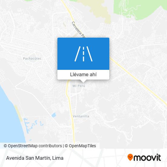 Mapa de Avenida San Martín