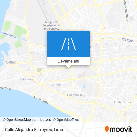 Mapa de Calle Alejandro Ferreyros
