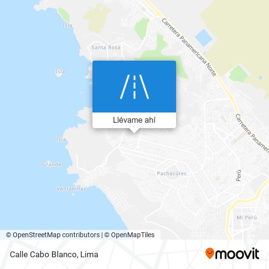 Mapa de Calle Cabo Blanco