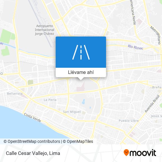 Mapa de Calle Cesar Vallejo