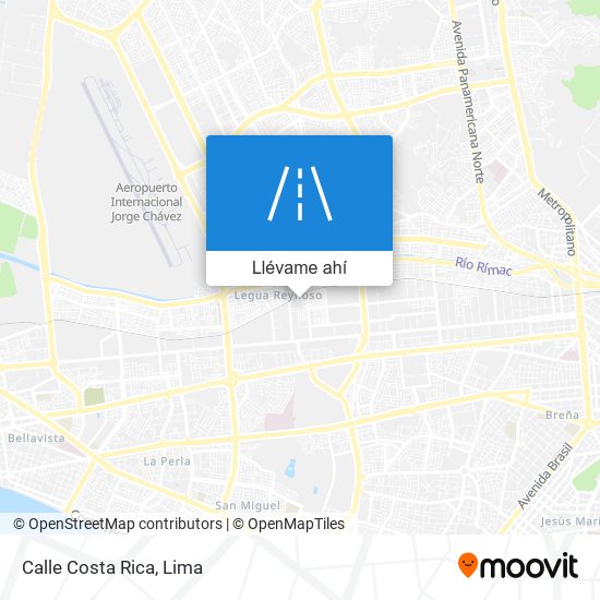 Mapa de Calle Costa Rica