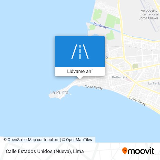 Mapa de Calle Estados Unidos (Nueva)