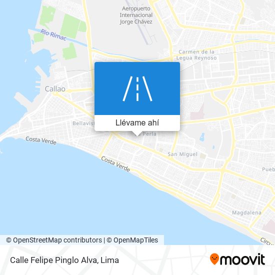 Mapa de Calle Felipe Pinglo Alva