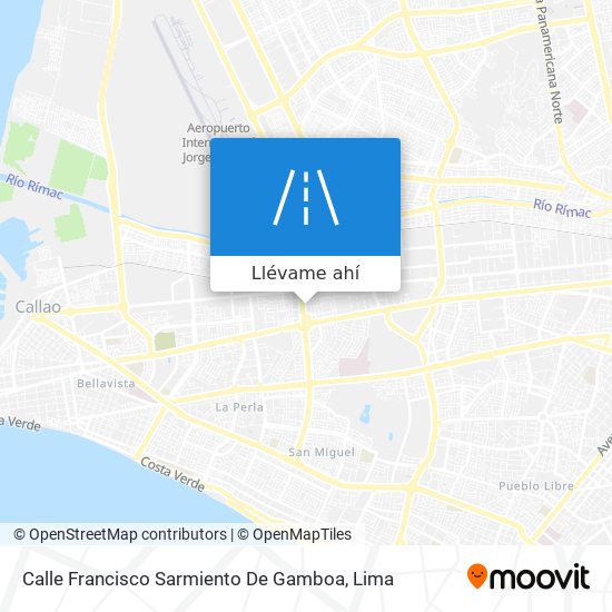 Mapa de Calle Francisco Sarmiento De Gamboa