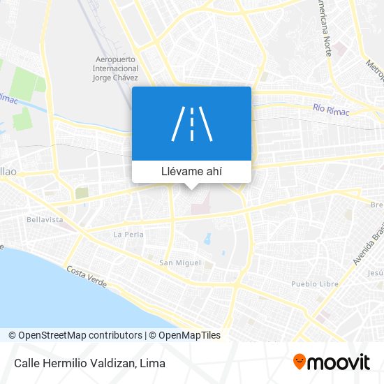 Mapa de Calle Hermilio Valdizan