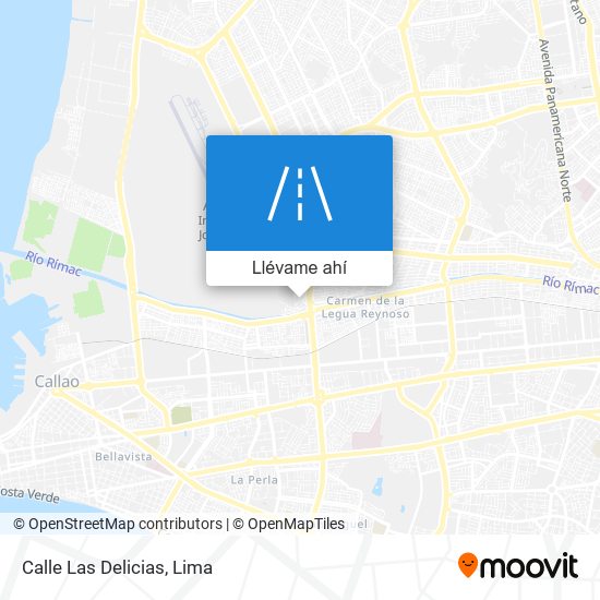 Mapa de Calle Las Delicias
