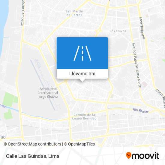 Mapa de Calle Las Guindas