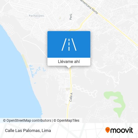 Mapa de Calle Las Palomas