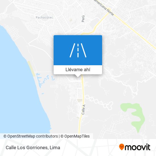 Mapa de Calle Los Gorriones