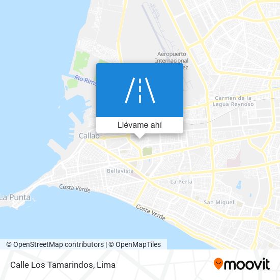 Mapa de Calle Los Tamarindos