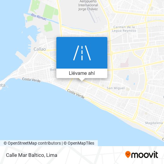 Mapa de Calle Mar Baltico