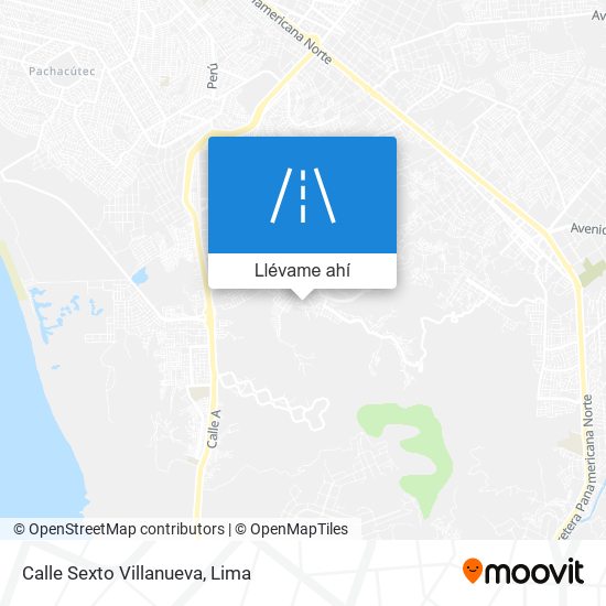 Mapa de Calle Sexto Villanueva