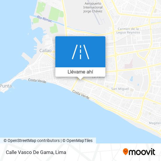 Mapa de Calle Vasco De Gama