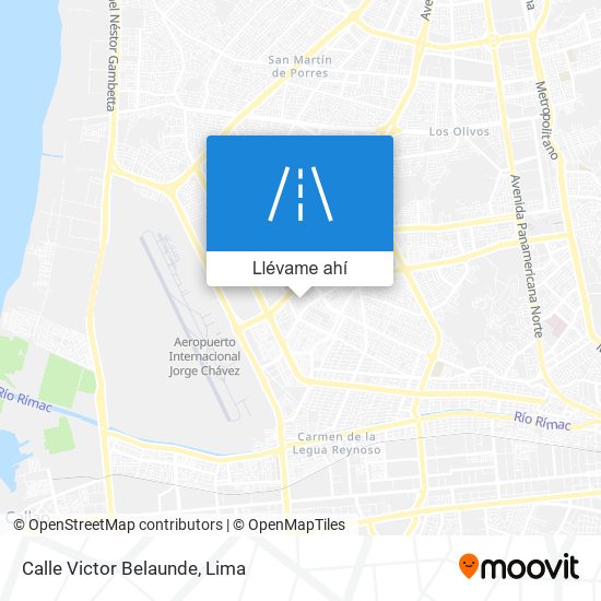 Mapa de Calle Victor Belaunde