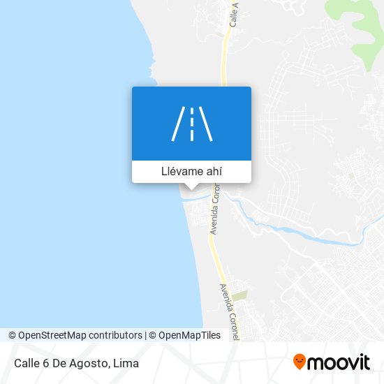 Mapa de Calle 6 De Agosto