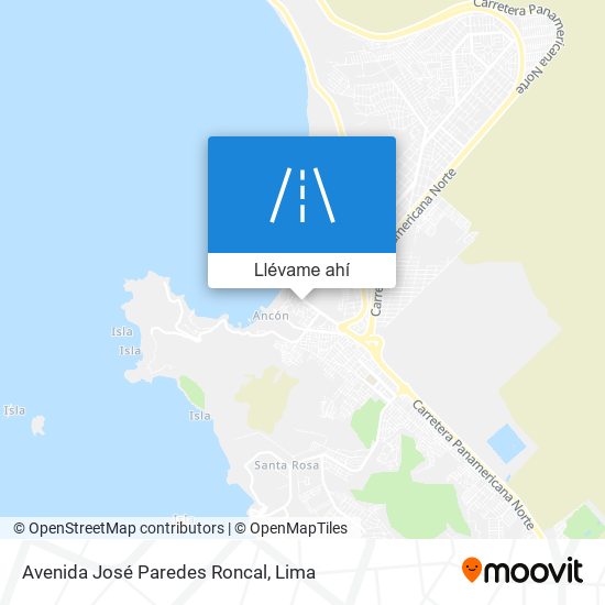 Mapa de Avenida José Paredes Roncal