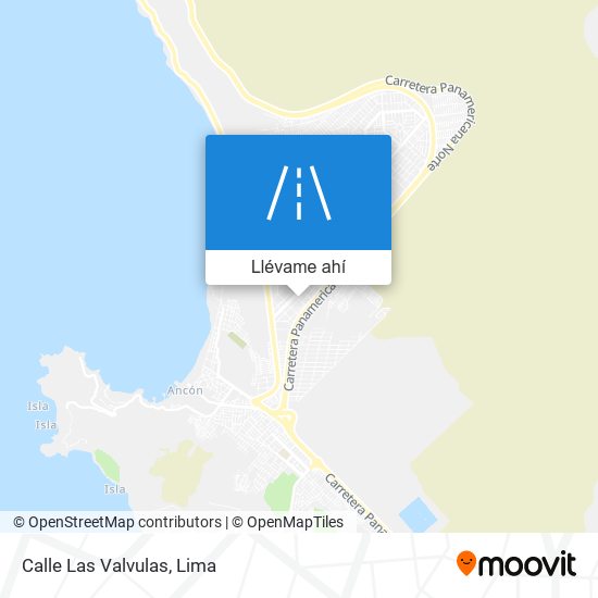 Mapa de Calle Las Valvulas