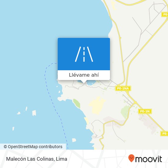 Mapa de Malecón Las Colinas
