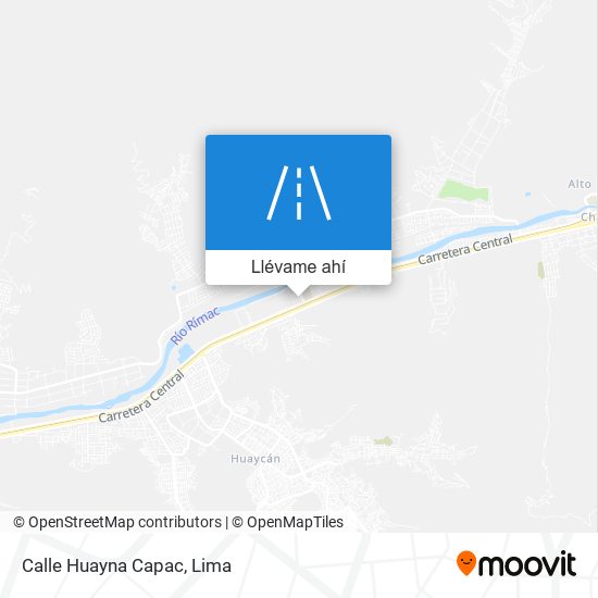 Mapa de Calle Huayna Capac