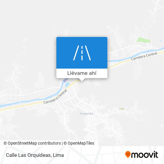 Mapa de Calle Las Orquídeas