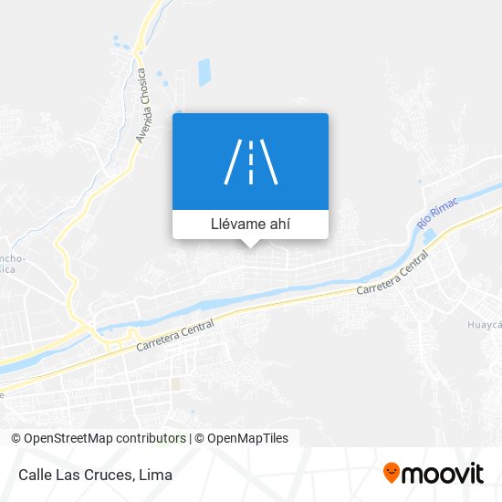 Mapa de Calle Las Cruces