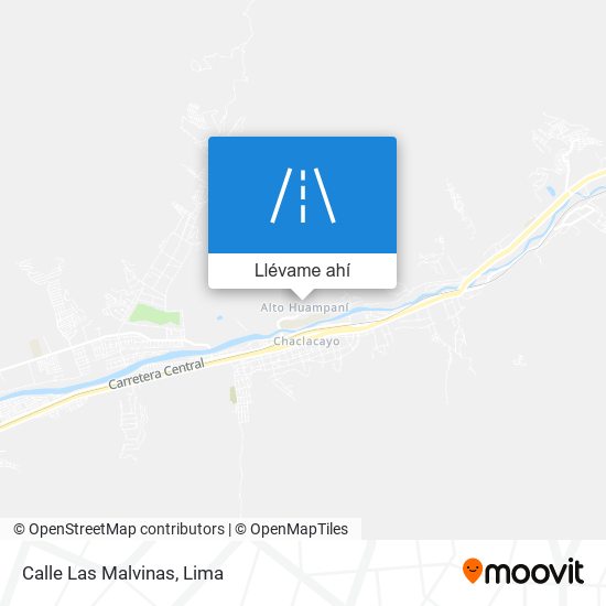 Mapa de Calle Las Malvinas