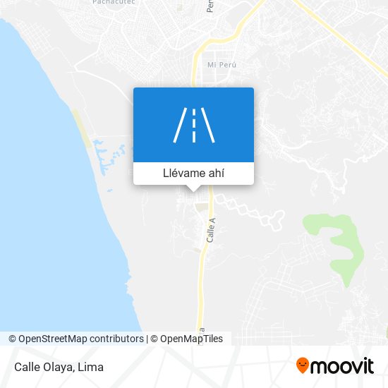 Mapa de Calle Olaya