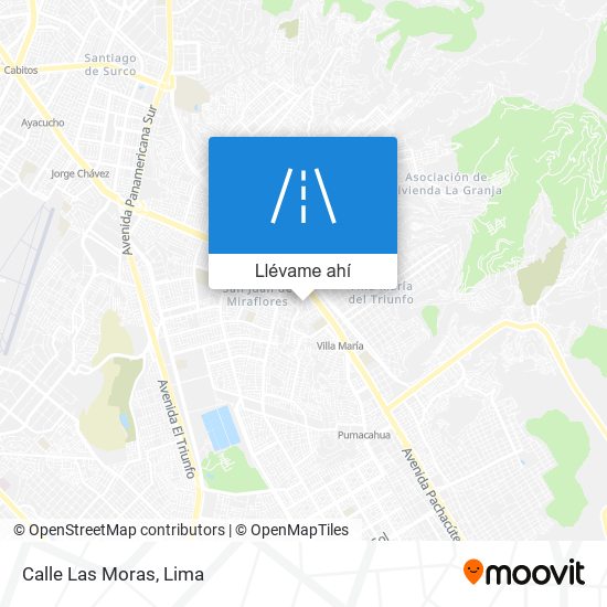 Mapa de Calle Las Moras