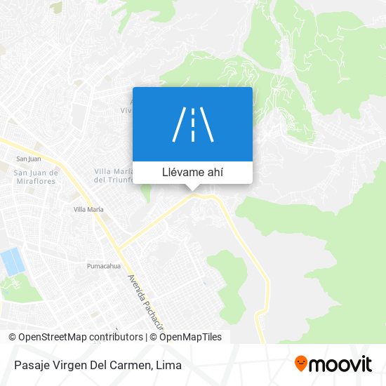 Mapa de Pasaje Virgen Del Carmen