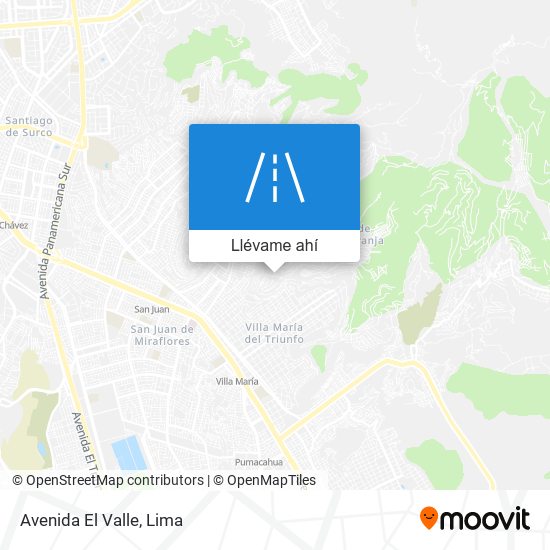 Mapa de Avenida El Valle