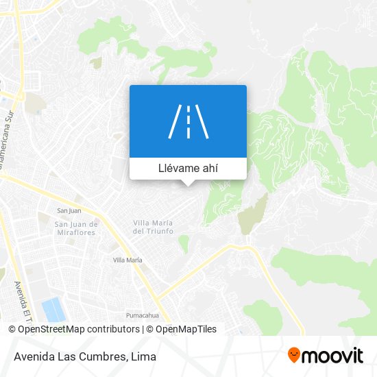 Mapa de Avenida Las Cumbres