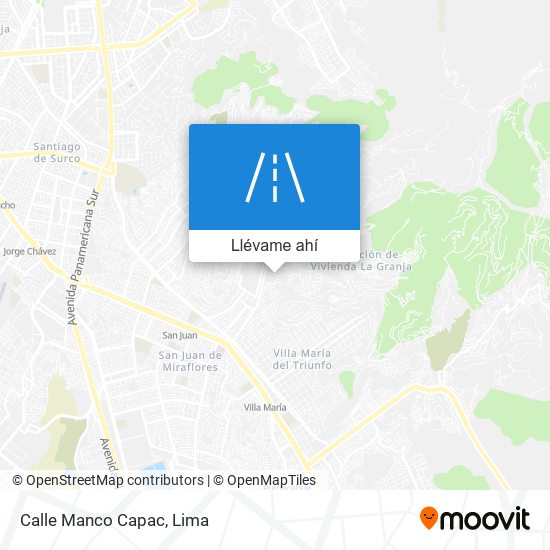 Mapa de Calle Manco Capac