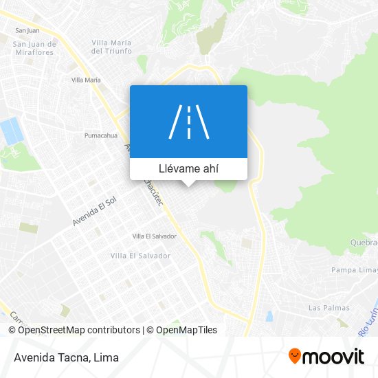 Mapa de Avenida Tacna