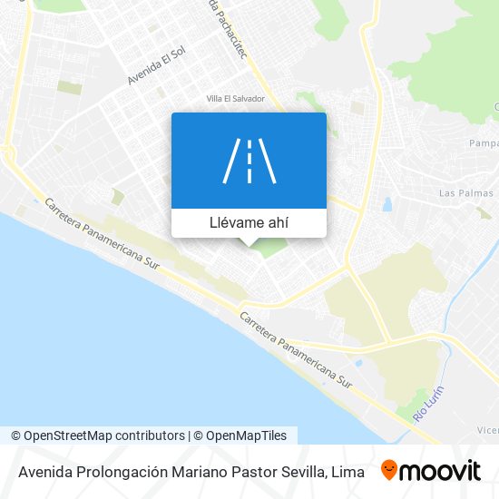 Mapa de Avenida Prolongación Mariano Pastor Sevilla