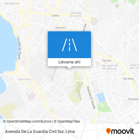 Mapa de Avenida De La Guardia Civil Sur