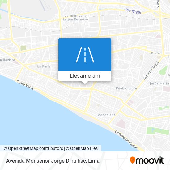 Mapa de Avenida Monseñor Jorge Dintilhac