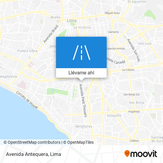 Mapa de Avenida Antequera