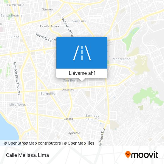 Mapa de Calle Melissa