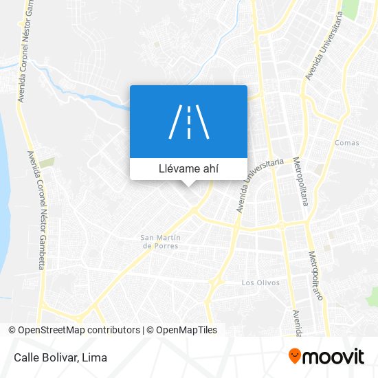 Mapa de Calle Bolivar