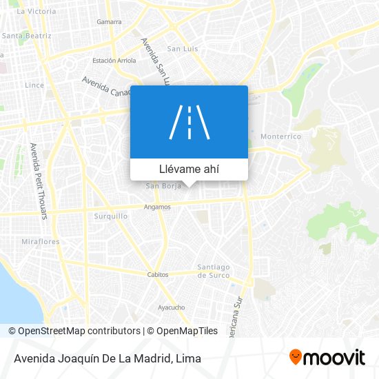 Mapa de Avenida Joaquín De La Madrid