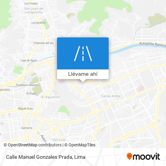 Mapa de Calle Manuel Gonzales Prada