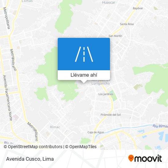 Mapa de Avenida Cusco